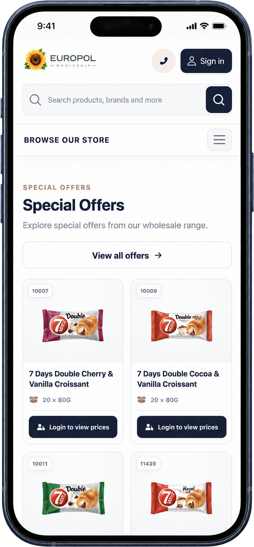 Europol Wholesale Ltd mobile app